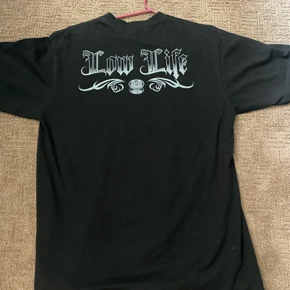 Low Life Black Graphic T-Shirt Shaka wear - Picture 3 of 3